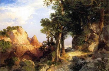 アリゾナ州のベリー トレイル グランド キャニオンの風景トーマス モランの森で Oil Paintings